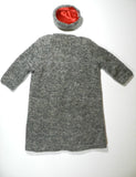 Vintage Womens Sweater Coat Wool Gray Small Medium
