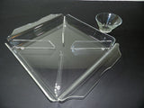 Lucite Acrylic Serving Tray With Bowl