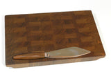 Teak Cutting Board With Knife Mid Century Modern Denmark