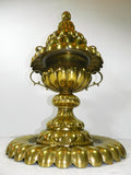 Vintage Brass Bronze Vessel Mangal Turkish Heater 28"