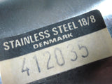 Danish Serving Tray Stainless Steel And Teak Vintage
