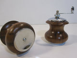 Wood Salt Shaker Pepper Mill Grinder Mid Century Modern