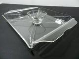 Lucite Acrylic Serving Tray With Bowl