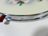 Reverse Painted Glass Plate Vintage