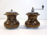 Wood Salt Shaker Pepper Mill Grinder Mid Century Modern