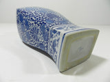 Chinese Vase Blue & White Porcelain Floral
