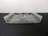 Lucite Acrylic Serving Tray With Bowl