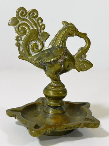 Hindu Oil Lamp Burner India Bronze Brass