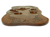 Vintage Mid Century Modern Wood Serving Tray