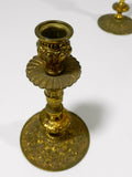 Bronze Candlesticks Candle Holder Spain Pair