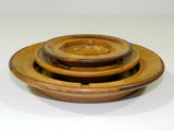 Stoneware Pottery Ashtray Set Of 3