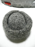 Vintage Womens Sweater Coat Wool Gray Small Medium