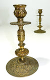 Bronze Candlesticks Candle Holder Spain Pair