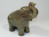 Ceramic Elephant Trunk Up Figurine