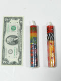Taper Candles Handmade Hand Painted Unscented Pair 4 3/4"