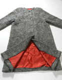 Vintage Womens Sweater Coat Wool Gray Small Medium