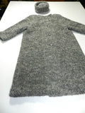 Vintage Womens Sweater Coat Wool Gray Small Medium