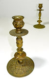 Bronze Candlesticks Candle Holder Spain Pair