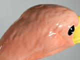 Ceramic Pink Flamingo Art Deco 32" Tall