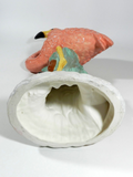 Ceramic Pink Flamingo Art Deco 32" Tall