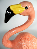Ceramic Pink Flamingo Art Deco 32" Tall