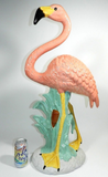 Ceramic Pink Flamingo Art Deco 32" Tall