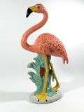 Ceramic Pink Flamingo Art Deco 32" Tall