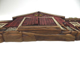 Vintage Burwood Red Barn Farm House Wall Hanging