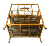 Vintage Bamboo Rattan Magazine Rack