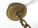 Antique French Empire Bronze Chandelier Swan