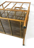 Vintage Bamboo Rattan Magazine Rack