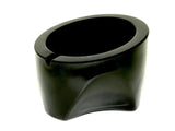 Antique Black Art Glass Ashtray