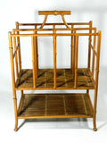 Vintage Faux Bamboo Magazine Rack With Book Shelf Antique Bamboo Rattan Magazine Newspaper Holder With Large Cocktail Book Shelves Tommy Bahama Island Decor Bathroom Spa Towel Holder Natural Bamboo Reeds Floor Shelf Home Office Decor Store Book Display Island Home Patio Furniture Man Cave Antique Vintage Movie Prop 