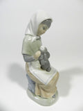 Zaphir Girl With Rabbit Figurine Spain 1982