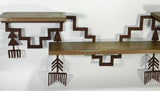 Southwestern Furniture Wood Metal Shelf