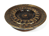 Vintage Round Ceramic Ashtray Hollywood Regency