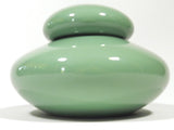 Jaru Ceramic Pottery Jar With Lid Jade Green