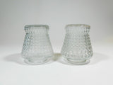Vintage Pair Of Glass Light Globes