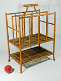 Vintage Bamboo Rattan Magazine Rack