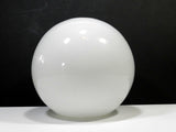 Vintage Rimless White Glass Globe