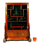 Chinese Rosewood Curio Display Cabinet