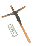 Bronze Jesus Cross Crucifix Signed