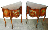 Antique French Louis XV Bedside Table Pair