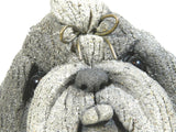 Lou Rankin Dog Sculpture Concrete Cement Signed 1994