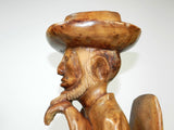 Man Sculpture Wood Wooden Hand Carved