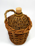 Antique Demijohn Crock Jug With Wicker Cage