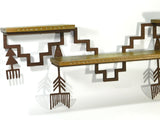 Southwestern Furniture Wood Metal Shelf