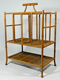 Vintage Bamboo Rattan Magazine Rack