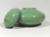Jaru Ceramic Pottery Jar With Lid Jade Green