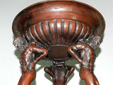 Jardiniere Bronze Planter Centerpiece Fruit Bowl Figural Tazza